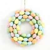 2022 New Design Colorfulr Egg Form Wreath Easter Decoration