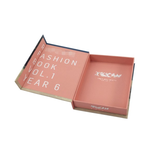 Colorful full printing custom design small size mini magnet book shape box