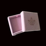Custom Wholesale Pink  Velvet Fabric Jewellery Box Necklace Bangle Bracelet Ring Set Jewelry Packaging