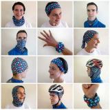 Stretchable Tubular Skull Face Mask Harley Motorcycle Biker Seamless Neck Tube Cartoon Bandana