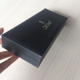 Free Sample And Design Making Luxury Black PU Leather Plastic Pen Box With Silver Logo