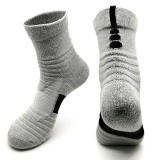 Men Tube Professional Actual Combat Long Tube Breathable Thick Towel Bottom High-Top Elite Basketball Sports Socks