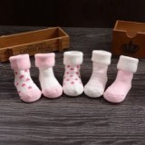 Autumn And Winter New Baby Socks Cartoon Newborn Cotton Socks Thick Fuzzy Children's Terry Socks 0-1-3 Years Old