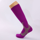 Compression socks  High quality Striped women socks sport stretch fabric Nylon sport breathable custom