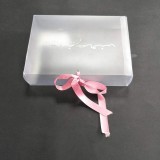 Eye Shadow Clear Plastic Small Packaging Box With Ribbon