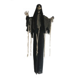 200cm 6.5FT Spider Web Clothes Skeleton Decoration Halloween Creepy Hanging Skeleton