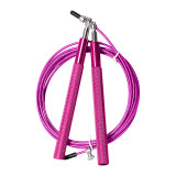 Adjustable Custom Blue Black Speed Skip Jump Rope Cross Training Aluminum