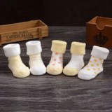Autumn And Winter New Baby Socks Cartoon Newborn Cotton Socks Thick Fuzzy Children's Terry Socks 0-1-3 Years Old