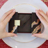 Luxury Magnetic Boxes Custom Logo Unique Rigid Cardboard Paper Wedding Edible Gold Foil Gift Box
