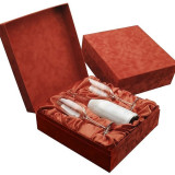 Custom Made Luxury Rigid Cardboard Red Wine Liquor Set Packaging Boxes Whisky Bottles Champagne Glass Paper Gift Box