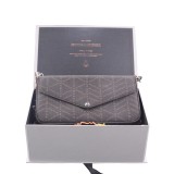 White Custom Rose Golden Logo Ribbon Folding Gift Handbag Cross-body Pouch Box