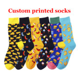 Private label Sports Men Socks Cotton Print Women Knit Socks Embroidered Thick Bamboo Work Custom Embroidered Cotton Socks