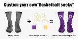 OEM Wholesale Compression Sport Elite Basketball Socks Anti Slip Football Socks Mens Breathable Athletic Socks Custom Logo