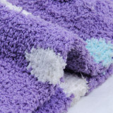 Dots fuzzy socks winter women coral velvet crew socks  girls tube socks wholesale factory