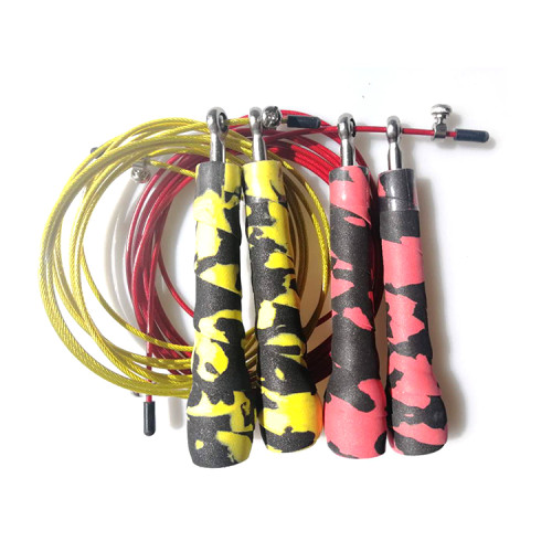 Wholesale Custom Camouflage Adjustable Speed Jump Rope Skipping Customized Skipping Rope