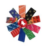 Wholesale Oem Multi Colors Fabric Custom Logo Tube Scarf Blue Line Flag Neck Gaiter Gator Tuba Bandana