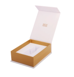 Custom Personalized Logo Gift Jewelry Window Boxes Packing Small Square Rigid Gift Box With Ribbon