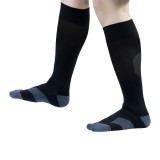 Factory Direct Sale Men's Essential Sports Jacquard Black Socks Running Compression Socks