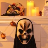 Halloween Ghost Mask Horror Screaming Mask for Adult Scary Cosplay Prop Carnival Masker Party Decor