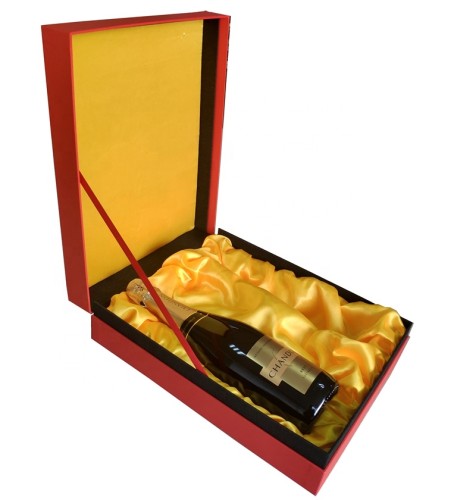 Custom Made Luxury Rigid Cardboard Red Wine Liquor Set Packaging Boxes Whisky Bottles Champagne Glass Paper Gift Box