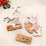 Lovely Designs 15*11cm Easter Day Wooden Rabbit for table decoration