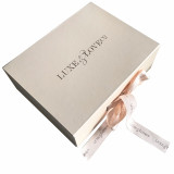 Beautiful design rose gold logo cosmetic box case beauty for personal care
