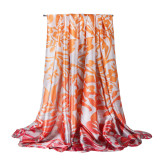 Women Fashion Ladies Head Wrap High Quality Luxury Square Scarves Custom Silk Neck Scarf