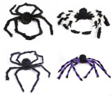 Halloween Hanging Decoration Felt Placemat 5ft 6ft 7ft Black Giant Spider