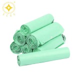 Custom Logo Eco Cornstarch Compostables Green Shopping Carrier Bag Bolsas Biodegradable Garbage Bags