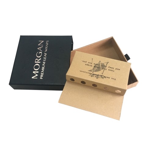 Paper drawer style slide open paper  box packaging for scarf