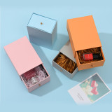 High quality  lipgloss cosmetics silver card paper packaging box