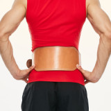 Competitive price Adjustable Custom cowhide cow leather weightlifting Gym belt weight lifting belt