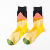 2021 Happy Socks Men Harajuku Style Creative  Color Medium Personality Flower Bird Frog Bee Cotton Wedding Christmas Gifts