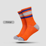 OEM Fashion Dress Socks Custom Logo Mens Basketball Socks Design White Black Crew Sport Socks For Elites Man