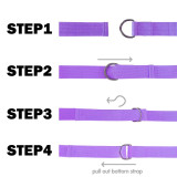 Organic Cotton Yoga Strap Belt Band Custom With Logo Design Yoga Stretch Strap
