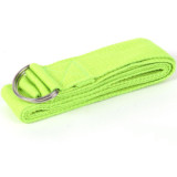 Organic Cotton Yoga Strap Belt Band Custom With Logo Design Yoga Stretch Strap