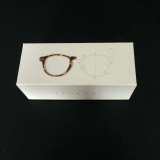 Simple High End Printing Matt Custom Paper White Sunglasses Glasses Box