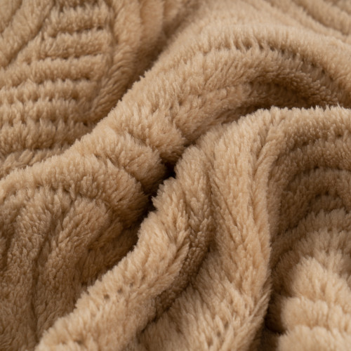 3D Embossed Coral Fleece Soft Blanket Wholesale Price Luxury Custom Flannel Blanket