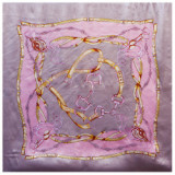Large Hijab Fashion 90cmx90cm Square Shawls Head Printed Bag Silk Scarf For Ladies