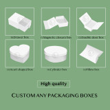 Eye Shadow Clear Plastic Small Packaging Box With Ribbon