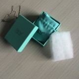Hot! Free Risk New Fashion Beautiful Custom Printing Silver Brand Blue Jewelry Box With Bag