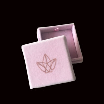 Custom Wholesale Pink  Velvet Fabric Jewellery Box Necklace Bangle Bracelet Ring Set Jewelry Packaging