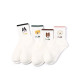 Cute High Quality Popular Fun Stripe White Cartoon Dot Design Funny Girls Woman  Custom Wholesale  Happy Socks
