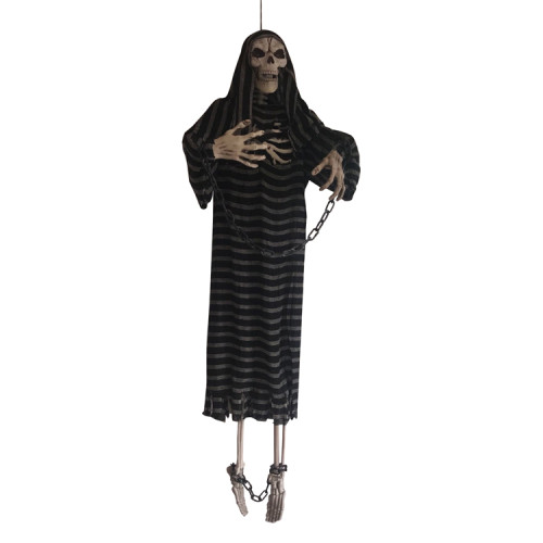 Halloween Animated Props Life Size Ghost Hanging Skeleton Halloween