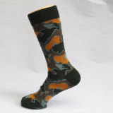 Wholesale Small MOQ Accepted Army Style Crew Custom Socks Men Cotton Socks