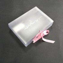 Eye Shadow Clear Plastic Small Packaging Box With Ribbon