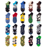 Unisex Man Kurze Hiphop Funny Novelty It Vintage Women Custom Made 100% Cotton Indoor Outdoor Colorful  Happy Socks