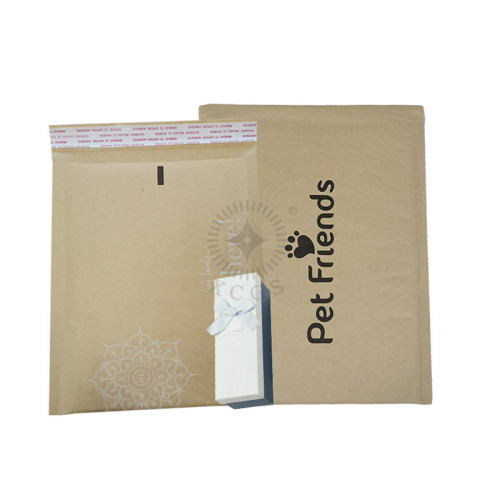Biodegradable jewellery packaging bags poly bubble mailers eco kraft bubble bags logo