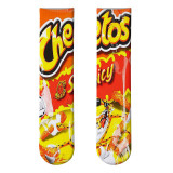 Personality Thermal Transfer European American Potato Chips 3D Printing Socks Tube Digital Printing Stocking