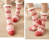 Autumn And Winter Fuzzy Thickening Women Socks Velvet Floor  Adult Home Slippers Socks Warm Sleeping Socks